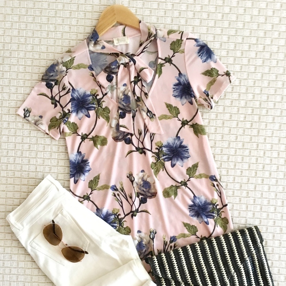 Pink Floral Top
